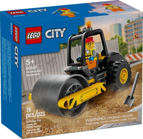 Set de juguetes de construcción LEGO® CITY® 60401 Aplanadora 78 piezas
