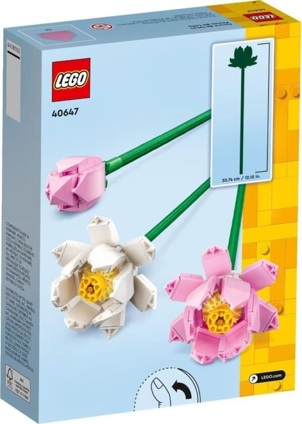 Set de juguetes de construcción LEGO® CREATOR® 40647 Flores de Loto 220 piezas - Imagen 3