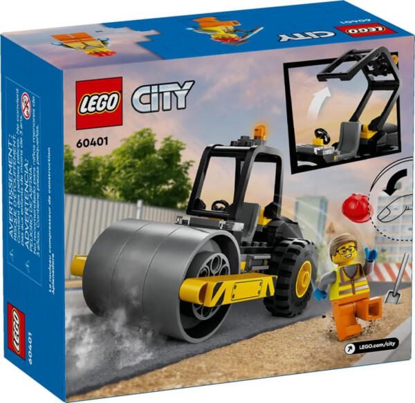 Set de juguetes de construcción LEGO® CITY® 60401 Aplanadora 78 piezas - Imagen 4