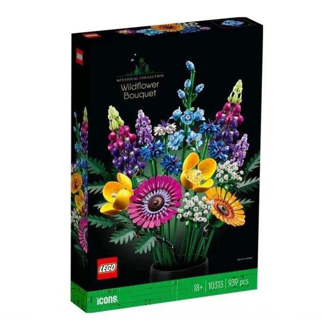 Set de construcción LEGO® Icons 10313 Ramo de Flores Silvestres 939 piezas