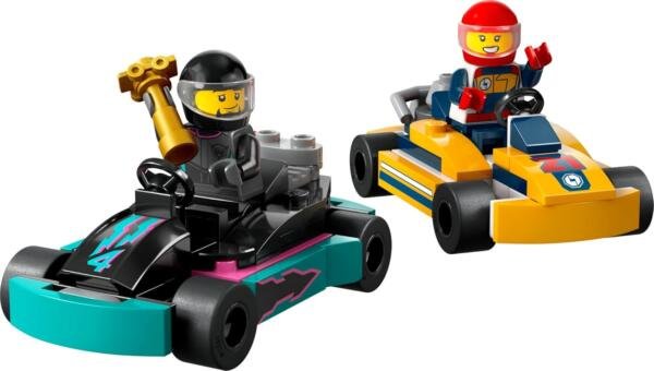 LEGO® City Go-Karts y Pilotos de Carreras Juego de juguetes para mayores de 5 años 60400 - Imagen 2