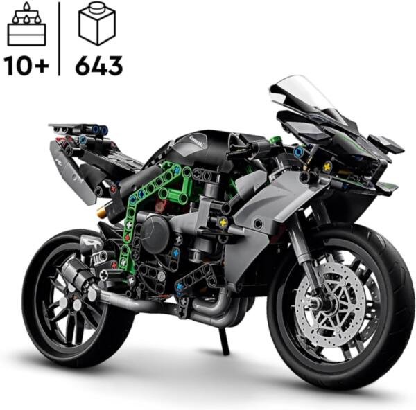 LEGO® Technic™ Moto Kawasaki Ninja H2R Regalo de juguete para niños y niñas 42170 - Imagen 5