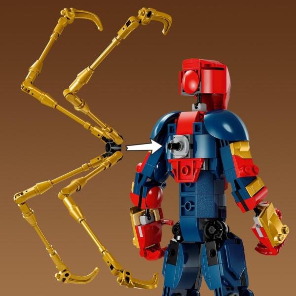 Set de juguetes de construcción LEGO® Marvel 76298 Figura para Construir: Iron Spider-Man 303 piezas - Imagen 4