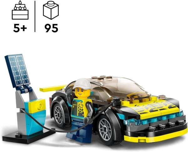 Set de juguetes de construcción LEGO® City 60383 Auto Deportivo Eléctrico (95 piezas) - Imagen 2