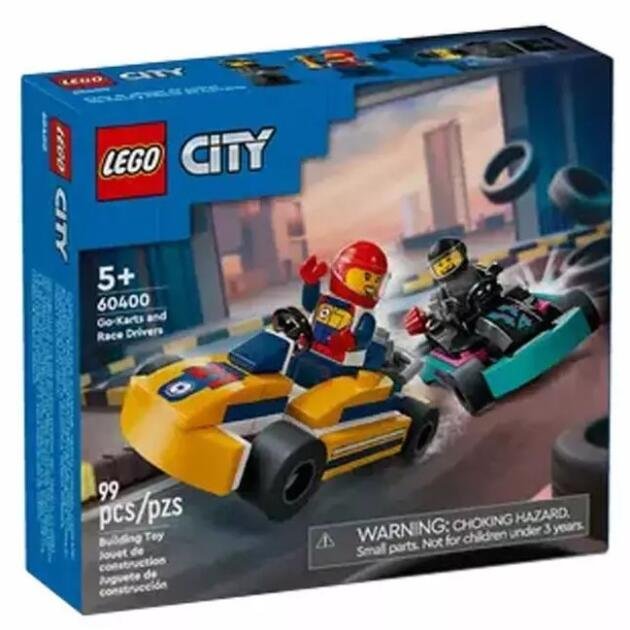 LEGO® City Go-Karts y Pilotos de Carreras Juego de juguetes para mayores de 5 años 60400