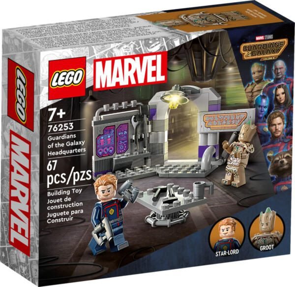 Set de juguetes de construcción LEGO® Marvel 76253 Base de los Guardianes de la Galaxia (67 piezas)