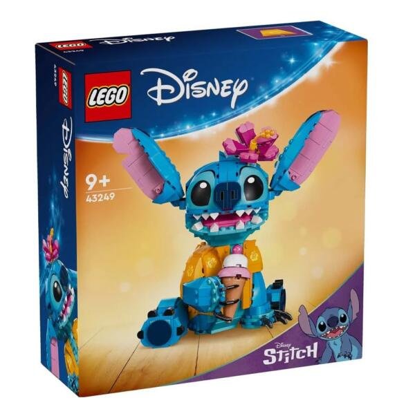 LEGO® ǀ Disney Stitch Juego de juguete construible para niñas y niños, con cono de helado 43249