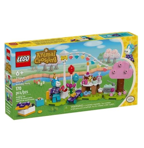 LEGO® Animal Crossing™ Fiesta de cumpleaños de Azulino 77046