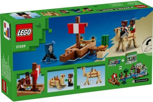 LEGO® Minecraft® El Viaje en el Barco Pirata Juego 21259 - Imagen 3