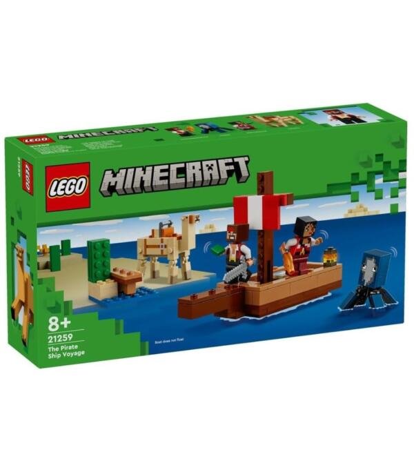 LEGO® Minecraft® El Viaje en el Barco Pirata Juego 21259