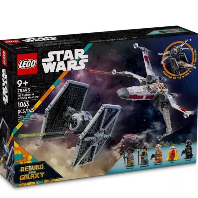 LEGO CAZA TIE Y ALA-X FUSIONADOS 9+