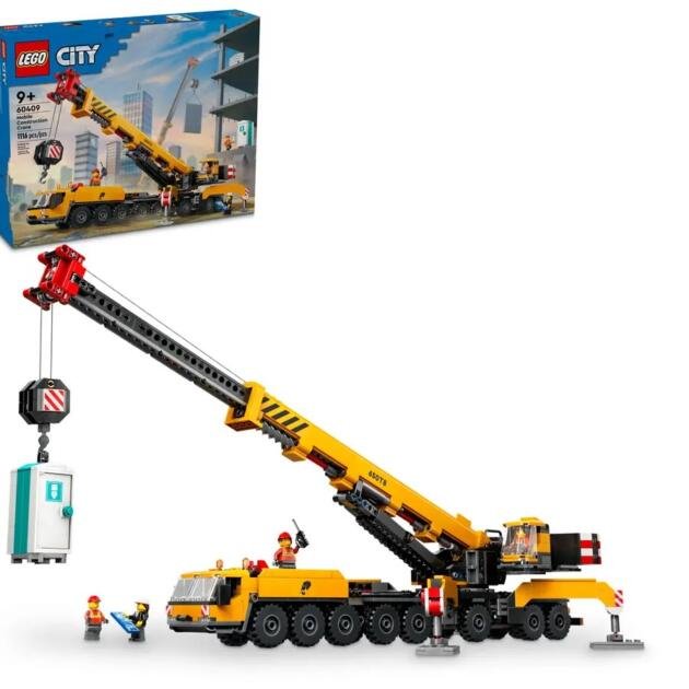 LEGO GRÚA DE CONSTRUCCIÓN MÓVIL AMARILLA 9+