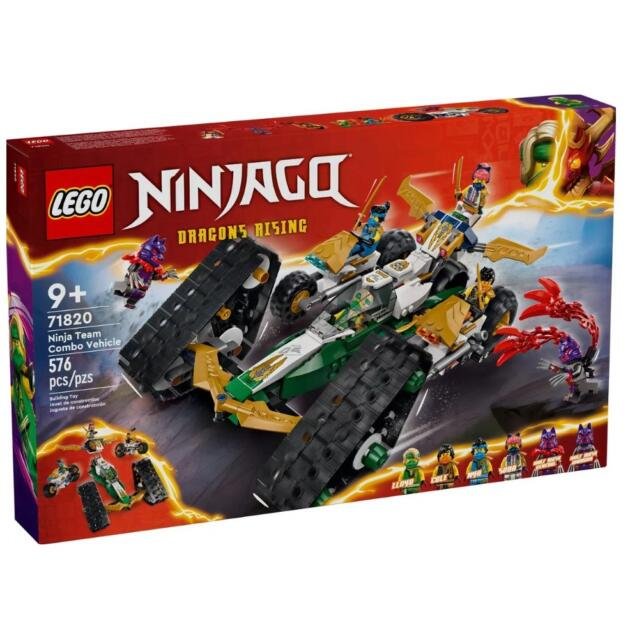 LEGO VEHÍCULO COMBINADO DEL EQUIPO NINJA 9+