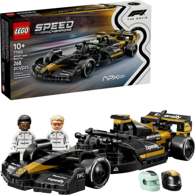 LEGO SPEED CHAMPIONS AUTO DE CARRERAS DEL EQUIPO APXGP DE F1: LA PELICULA 10+
